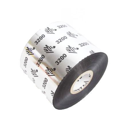 Product image for Zebra 03200BK06045 Original Wax/Resin Printer Ribbon 3200 (60mm x 450m) - Small
