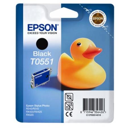 Product image for Epson T0551 Black Original Standard Capacity Ink Cartridge (Duck) (T055140) - Small
