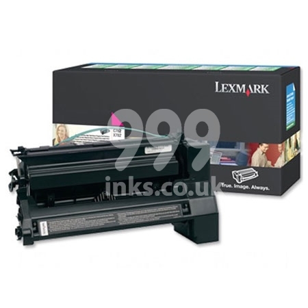 Product image for Lexmark C782X1MG Magenta Original High Capacity Return Program Toner Cartridge - Small