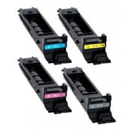 Product image for 999inks Compatible MultiPack Konica Minolta A0DK153B/Y 1 Full Set Laser Toner Cartridges - Small