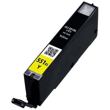 Product image for 999inks Compatible Yellow Canon CLI-551YXL High Capacity Inkjet Printer Cartridge - Small