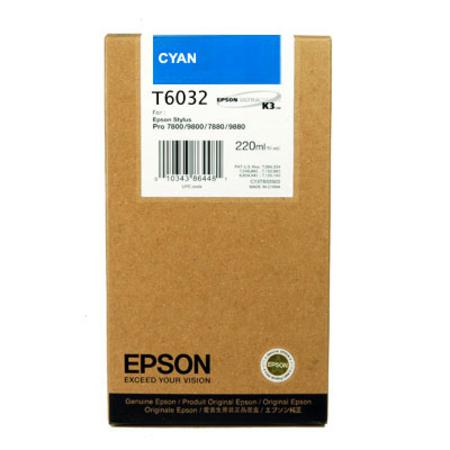 Product image for Epson T6032 Cyan Original High Capacity Ink Cartridge (T603200) - Small