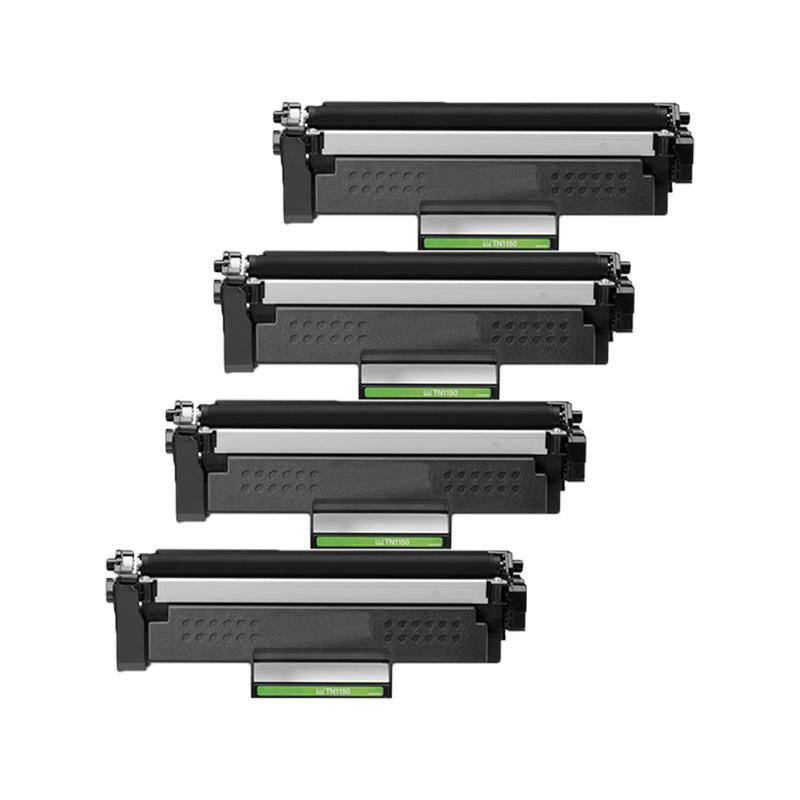 Product image for 999inks Compatible Quad Pack Brother TN1150 Black Standard Capacity Laser Toner Cartridges - Small
