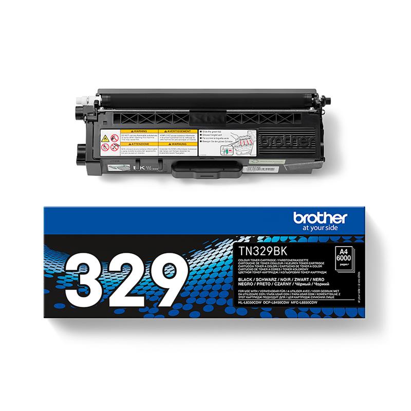 Product image for Brother TN329BK Black Original Extra High Capacity Toner Cartridge - Small