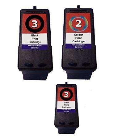 Product image for 999inks Compatible Multipack Lexmark 3/2 1 Full Set + 1 Extra Black Inkjet Printer Cartridges - Small