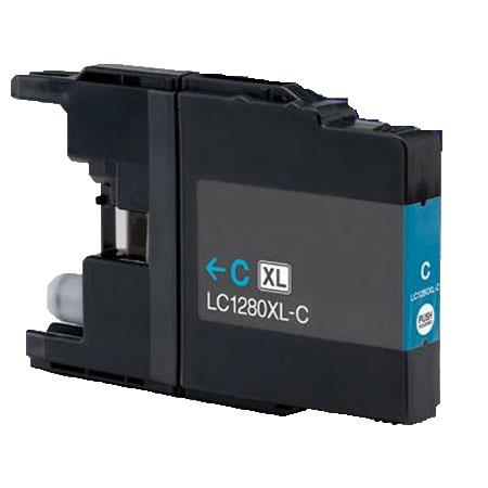 Product image for 999inks Compatible Brother LC1280XLC Cyan High Capacity Inkjet Printer Cartridge - Small