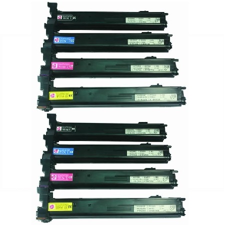 Product image for 999inks Compatible MultiPack Konica Minolta A06V153B/Y 2 Full Sets Laser Toner Cartridges - Small