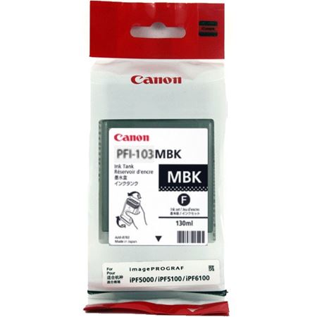 Product image for Canon PFI-103MBK Matte Black Original Ink Cartridge - Small
