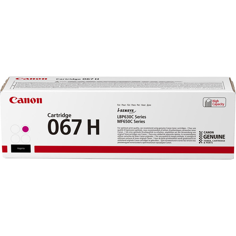 Product image for Canon 067H (5104C002) Magenta Original High Capacity Toner Cartridge - Small