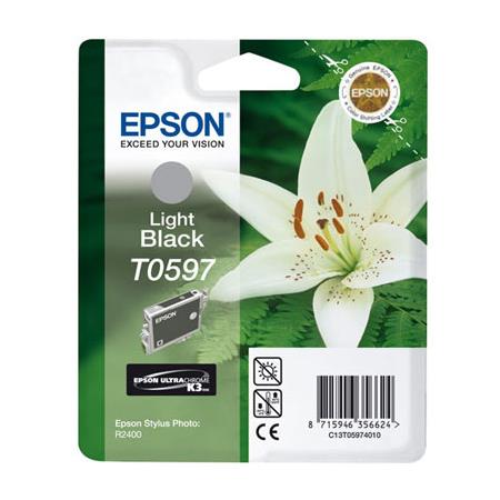 Product image for Epson T0597 Light Black Original Ink Cartridge (Lily) (T059740) - Small