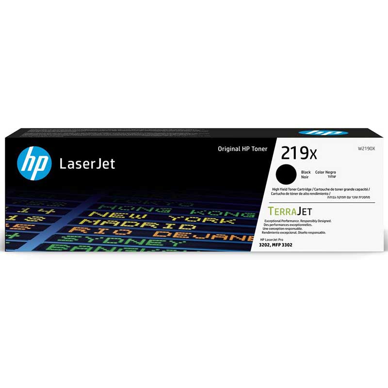 Product image for HP 219X (W2190X) Black Original High Capacity Toner Cartridge - Small