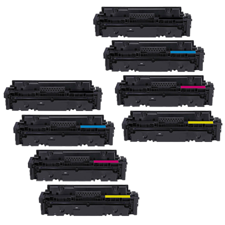 Product image for 999inks Compatible Multipack Canon 055HBK/Y 2 Full Set High Capacity Laser Toner Cartridges - Small