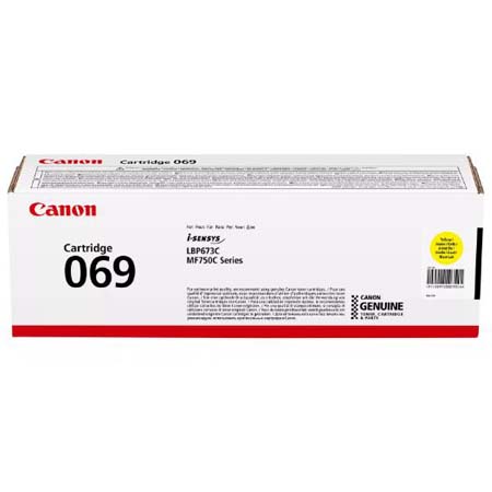 Product image for Canon 069 (5091C002) Yellow Original Standard Capacity Toner Cartridge - Small
