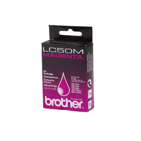 Product image for Brother LC50M Magenta Original Printer Ink Cartridge (LC-50M) - Small