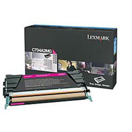 Product image for Lexmark C734A2MG Magenta Original Toner Cartridge - Small