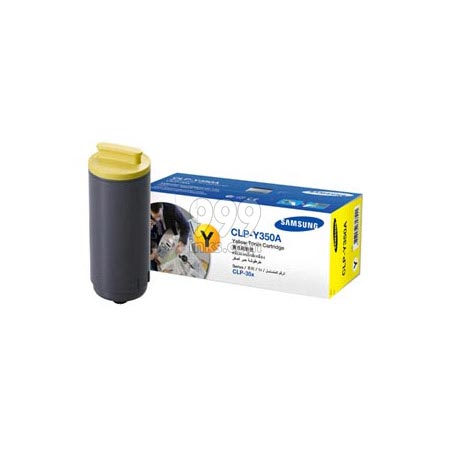 Product image for Samsung CLP-Y350A Yellow Original Toner Cartridge - Small