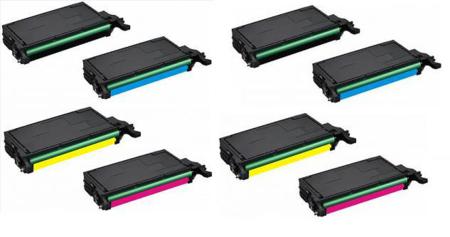 Product image for 999inks Compatible Multipack Samsung CLP-K660 2 Full Sets High Capacity Laser Toner Cartridges - Small
