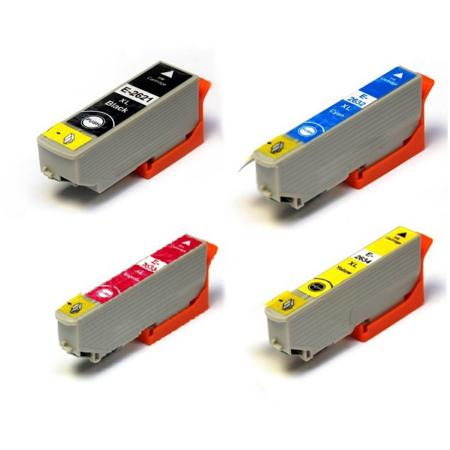 Product image for 999inks Compatible Epson 26XL High Capacity Inkjet Printer Cartridge Multipack - Small