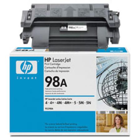Product image for HP 92298A Black Original Standard Capacity Toner Cartridge with Microfine Toner - Small