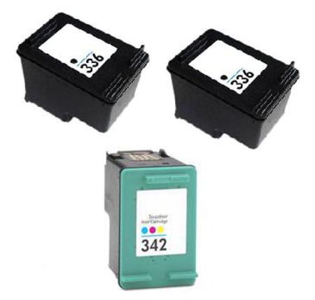 Product image for 999inks Compatible Multipack HP 336/342 1 Full Set + 1 Extra Black Inkjet Printer Cartridges - Small