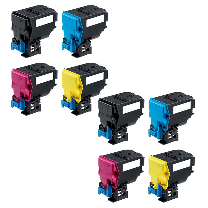 Product image for 999inks Compatible Multipack Konica Minolta TNP22B/Y 2 Full Sets Laser Toner Cartridges - Small