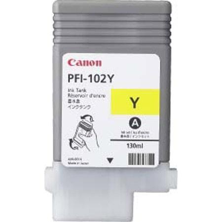 Product image for Canon PFI-102Y Original Yellow Ink Cartridge - Small
