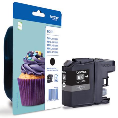 Product image for Brother LC123BK Black Original Ink Cartridge - Small