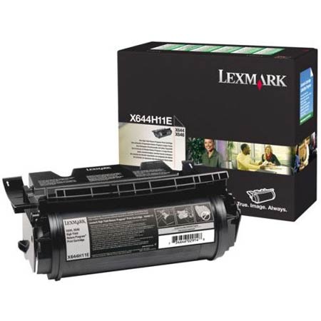 Product image for Lexmark X644H11E Black Original High Capacity Return Program Toner Cartridge - Small