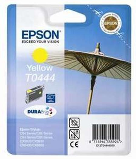 Product image for Epson T0444 Yellow Original High Capacity High Capacity Ink Cartridge (Parasol) (T044440) - Small
