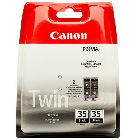 Product image for Canon PGI-35BK Black Original Cartridge Twin Pack - Small