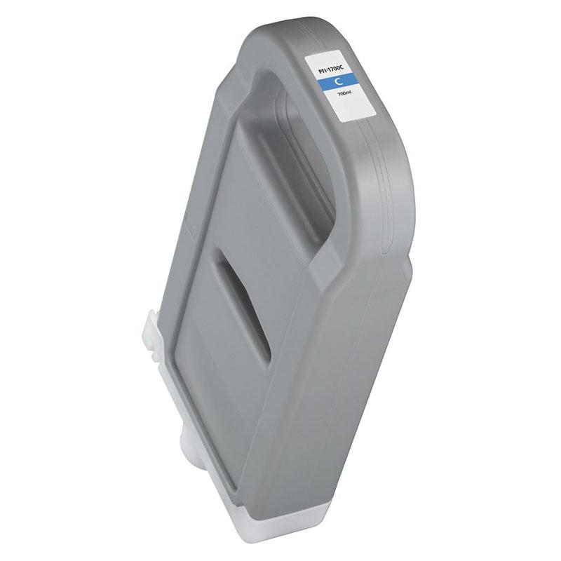 Product image for 999inks Compatible Cyan Canon PFI-1700C Standard Capacity Inkjet Printer Cartridge - Small