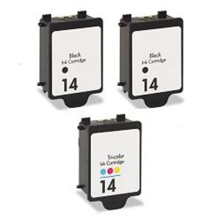 Product image for 999inks Compatible Multipack HP 14D 1 Full Set + 1 Extra Black Inkjet Printer Cartridges - Small