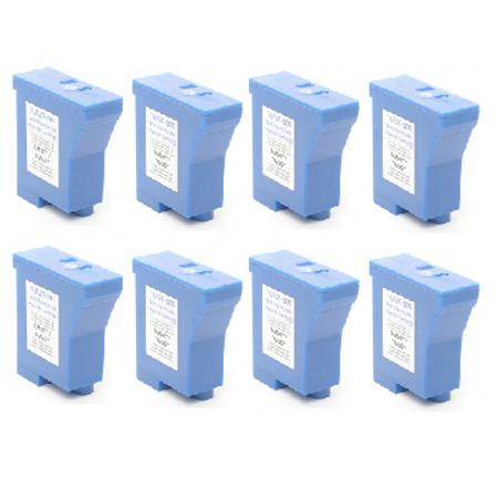 Product image for 999inks Compatible Eight Pack Pitney Bowes K7800012 Blue Inkjet Printer Cartridges - Small