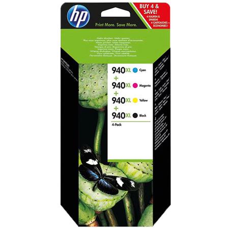 Product image for HP 940XL Original 4 Colours High Capacity Multipack - Small