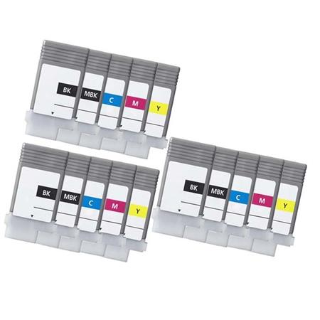 Product image for 999inks Compatible Multipack Canon PFI-107BK and PFI-107MBK/C/M/Y 3 Full Sets Inkjet Printer Cartridges - Small