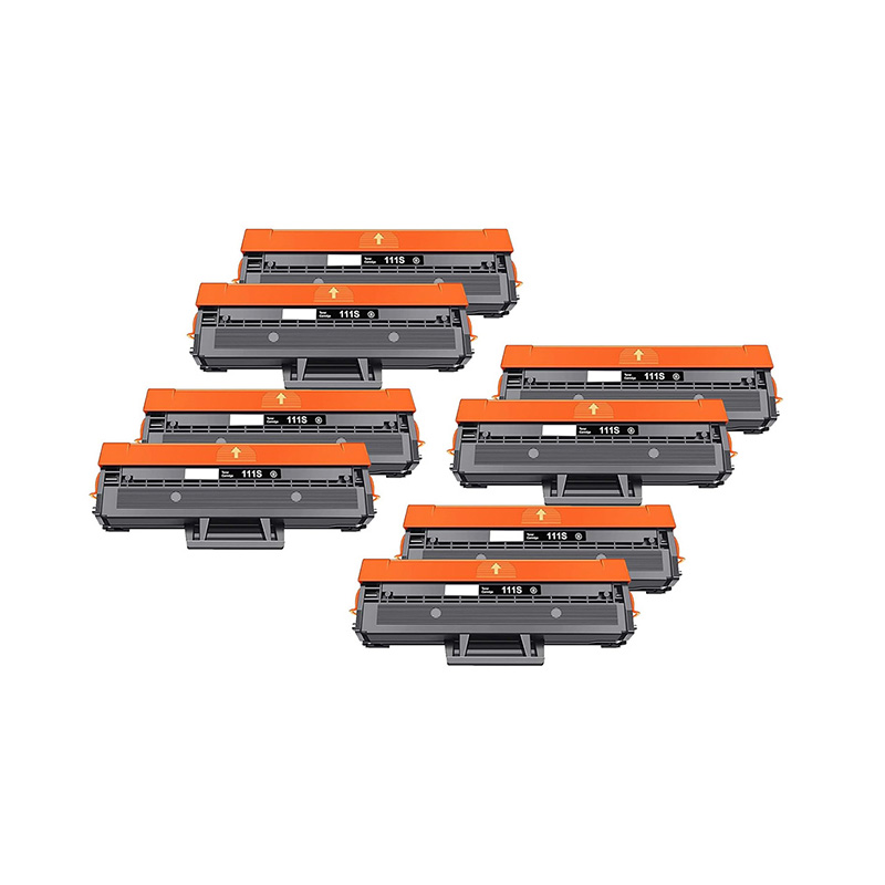 Product image for 999inks Compatible Eight Pack Samsung MLT-D111S Black Laser Toner Cartridges - Small
