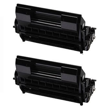 Product image for 999inks Compatible Twin Pack Oki 09004462 Black Laser Toner Cartridges - Small