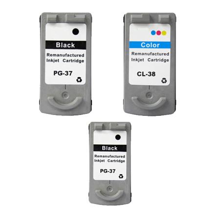 Product image for 999inks Compatible Multipack Canon PG-37 and CL-38 1 Full Set + 1 Extra Black Inkjet Printer Cartridges - Small