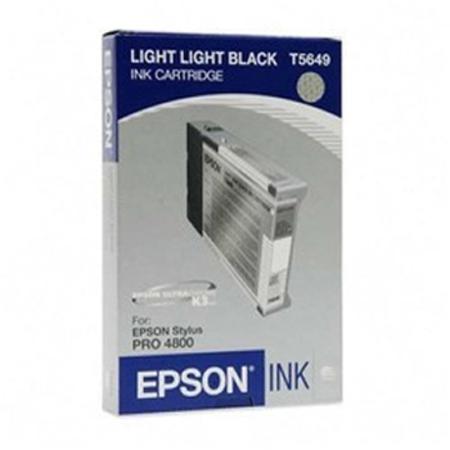 Product image for Epson T5649 Light Light Black Original Standard Capacity Ink Cartridge (T564900) - Small