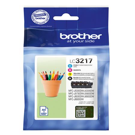 Product image for Brother LC3217VAL BK/C/M/Y Original Multipack Ink Cartridges - Small
