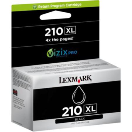 Product image for Lexmark No.210XL Black Original High Capacity Return Program Ink Cartridge - Small
