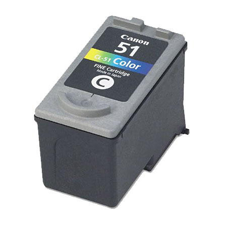 Product image for 999inks Compatible Colour Canon CL-51 High Capacity Inkjet Printer Cartridge - Small