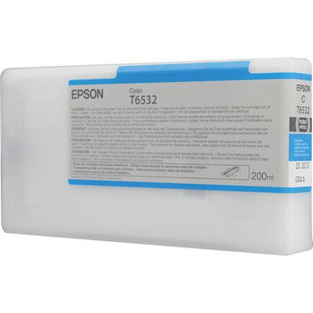 Product image for Epson T6532 (C13T653200) Cyan Original Ink Cartridge - Small