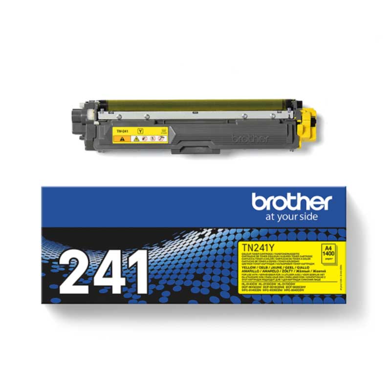 Product image for Brother TN241Y Yellow Original Standard Capacity Toner Cartridge - Small
