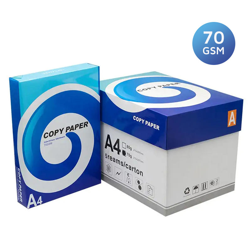 Product image for White A4 Copier Printing Paper 70gsm 5 Reams of 500 sheets - Small
