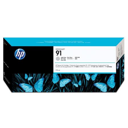 Product image for HP 91 Grey Original Pigmented Light Ink Cartridge with Vivera Ink (C9466A) - Small