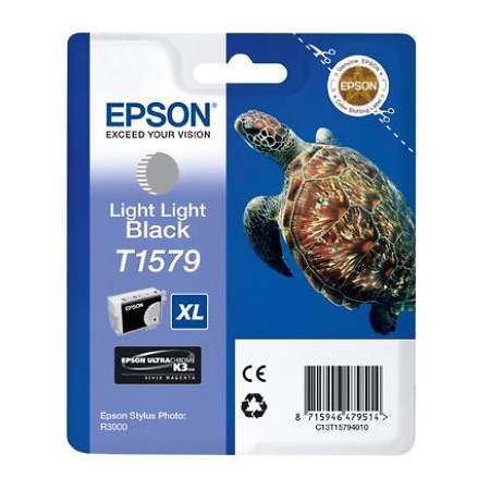 Product image for Epson T1579 Light Light Black Original Ink Cartridge (T15794010) (Turtle) - Small