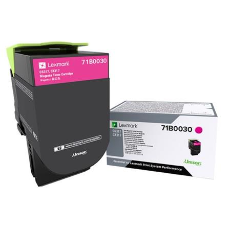 Product image for Lexmark 71B0030 Magenta Original Toner Cartridge - Small