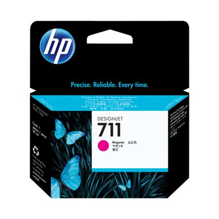 Product image for HP 711 Magenta Original Standard Capacity Ink Cartridge (CZ131A) - Small