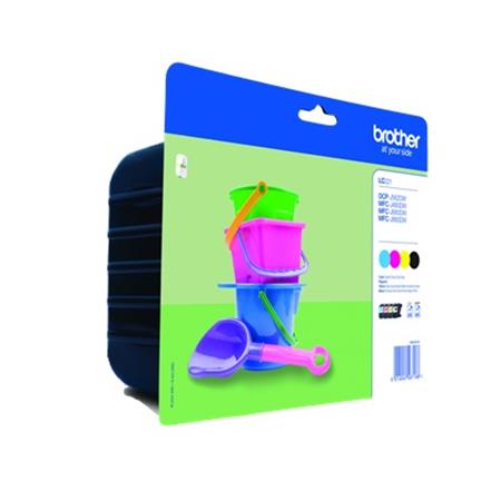 Product image for Brother LC221VALBPDR Original Ink Cartridges - BK/C/M/Y Multipack - Small